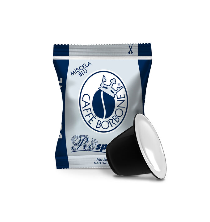 50 Capsule Borbone Compatibili con macchine ad uso domestico Nespresso®* Miscela BLU