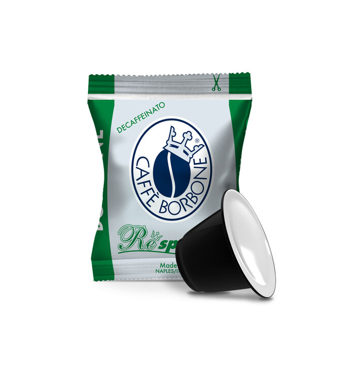 50 Capsule Borbone Compatibili con macchine ad uso domestico Nespresso®* Miscela DEK