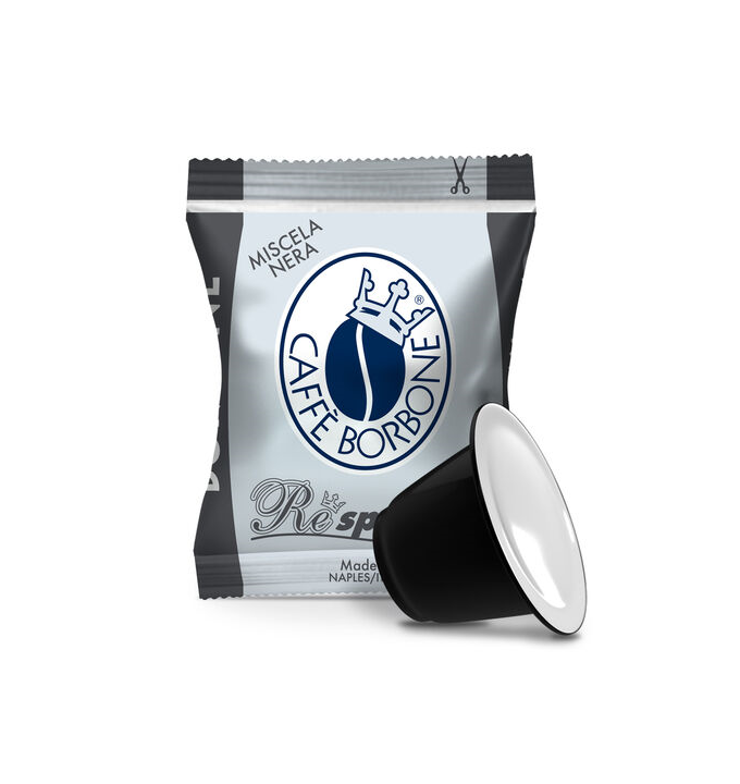 50 Capsule Borbone Compatibili con macchine ad uso domestico Nespresso®* Miscela NERA