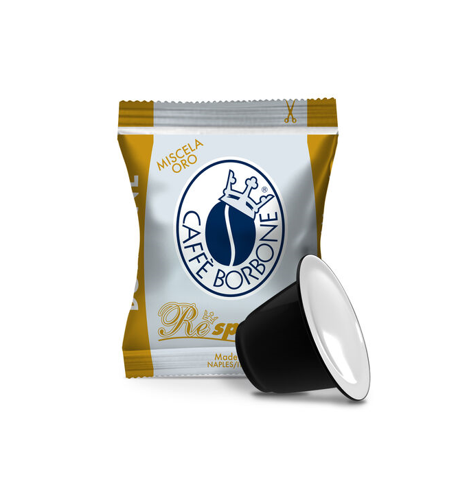 50 Capsule Borbone Compatibili con macchine ad uso domestico Nespresso®* Miscela ORO