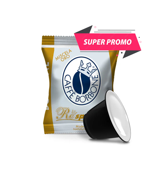 400 Capsule Borbone Compatibili con macchine ad uso domestico Nespresso®* Miscela ORO