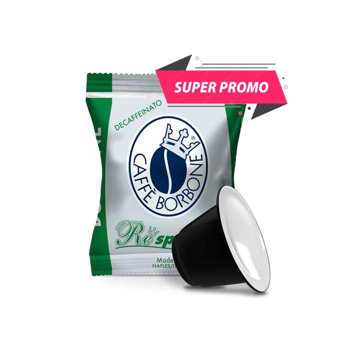 400 Capsule Borbone Compatibili con macchine ad uso domestico Nespresso®* Miscela DEK