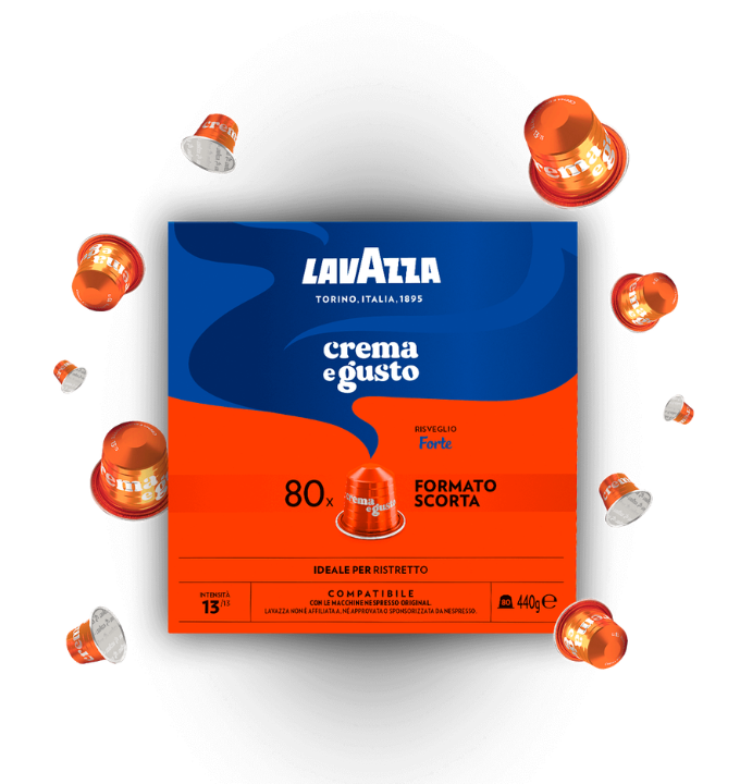 Lavazza Capsule Compatibili Nespresso Alluminio – Miscela Qualità Forte
