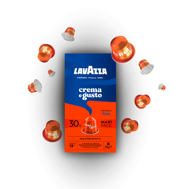 Lavazza Capsule Compatibili Nespresso Alluminio – Miscela Qualità Forte