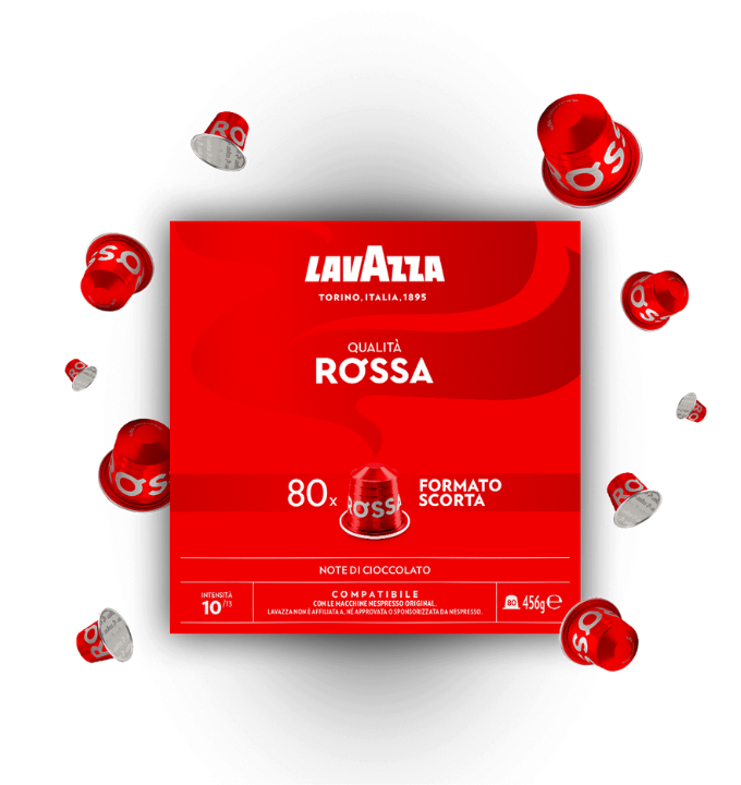 Lavazza Capsule Compatibili Nespresso Alluminio – Miscela Qualità Rossa
