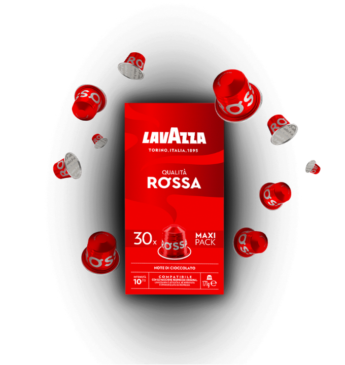 Lavazza Capsule Compatibili Nespresso Alluminio – Miscela Qualità Rossa