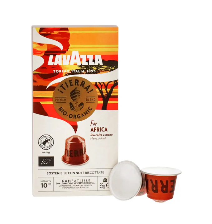Lavazza Capsule Compatibili Nespresso Alluminio – Miscela Tierra For Africa