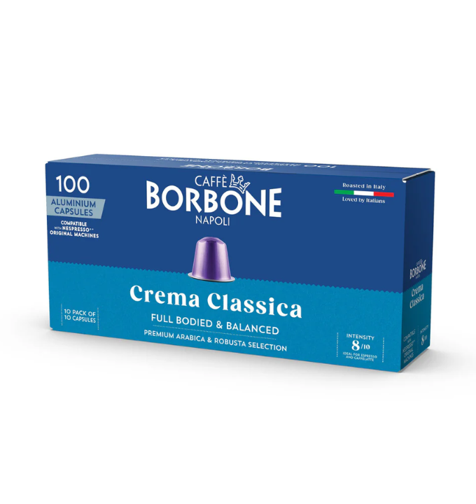 Borbone Capsule Compatibili Nespresso Alluminio – Miscela Crema Classica