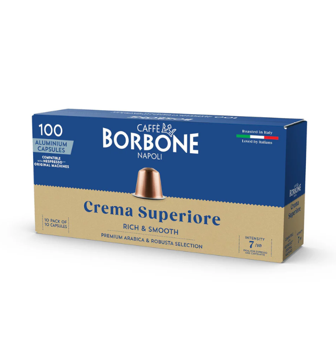 Borbone Capsule Compatibili Nespresso Alluminio – Miscela Crema Superiore