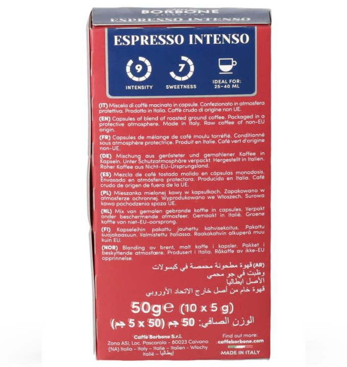 Borbone Capsule Compatibili Nespresso Alluminio – Miscela Espresso Intenso