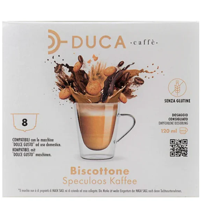 Duca Capsule Compatibili Nescafè Dolce Gusto – Biscottone