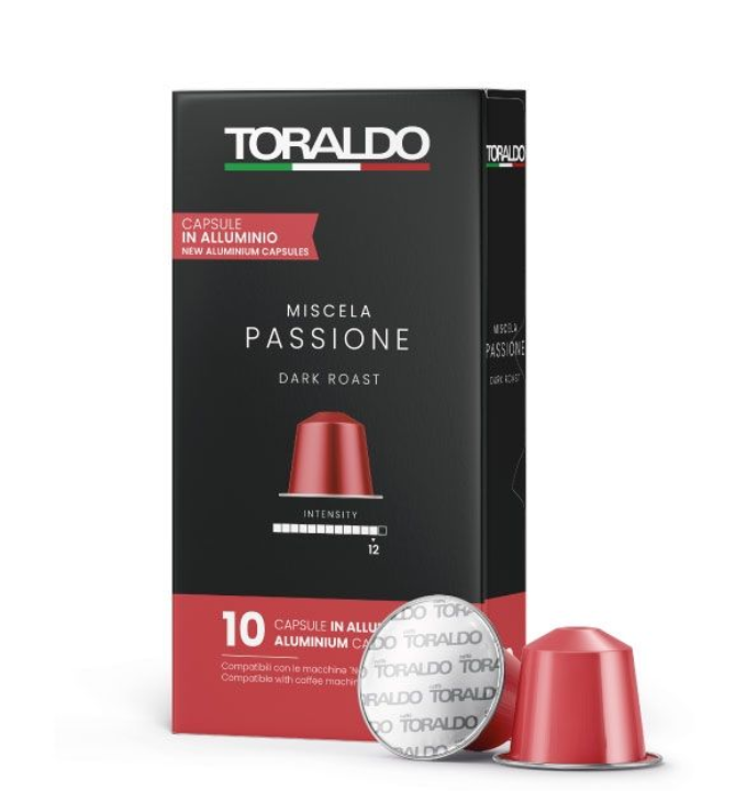 Toraldo Capsule in alluminio compatibili Nespresso – Passione