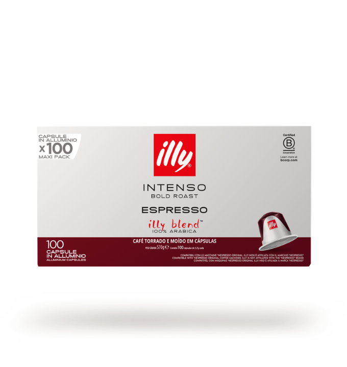 Illy Capsule in alluminio compatibili Nespresso – Intenso