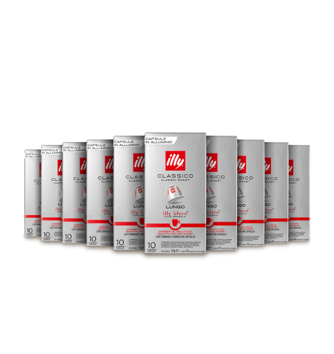 Illy Capsule in alluminio compatibili Nespresso – Lungo
