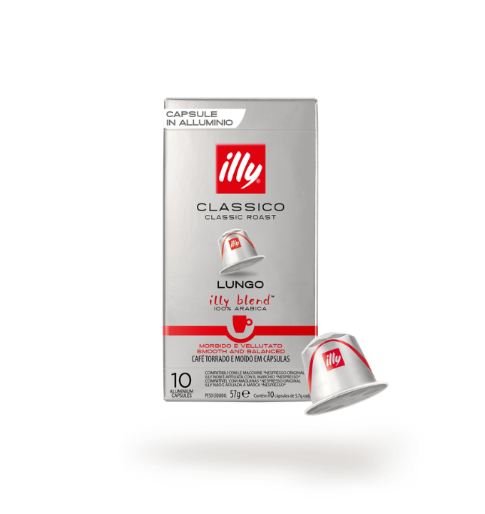 Illy Capsule in alluminio compatibili Nespresso – Lungo