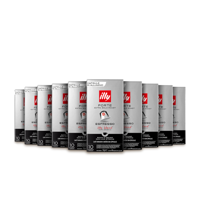 Illy Capsule in alluminio compatibili Nespresso – Forte
