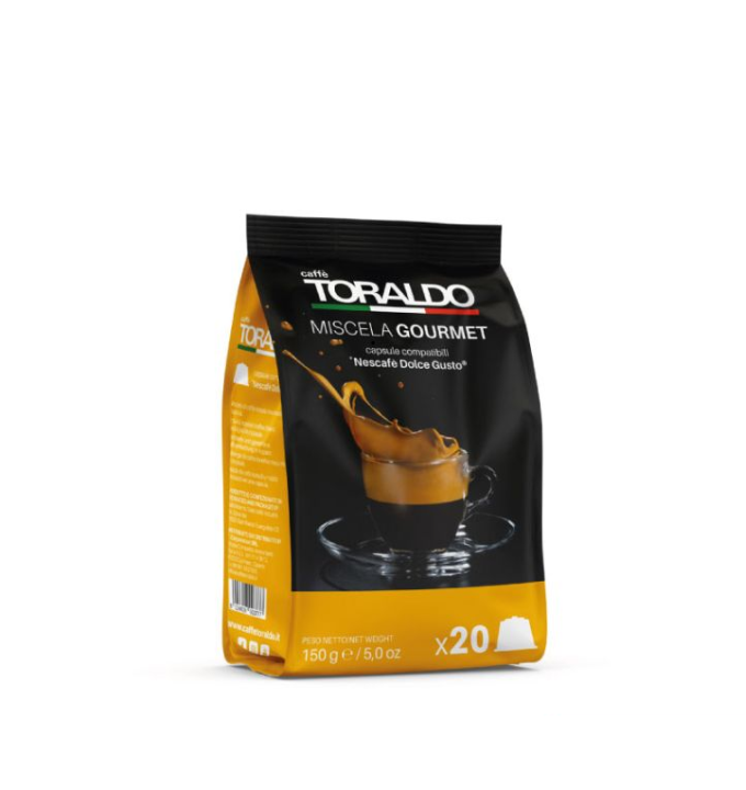 Capsule Toraldo Compatibili Dolce Gusto®* Miscela Gourmet – 20 Capsule