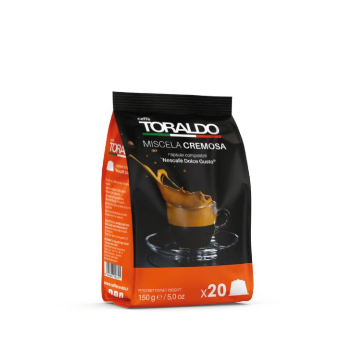 Capsule Toraldo Compatibili Dolce Gusto®* Miscela Cremosa – 20 Capsule