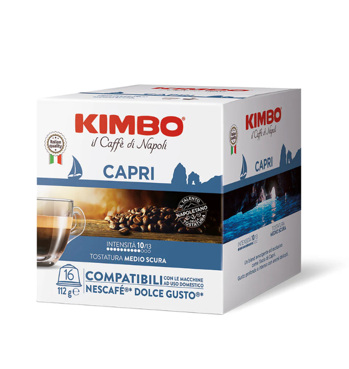Kimbo Capsule Compatibili con Macchine Dolce Gusto – Le Meraviglie del Gusto Capri