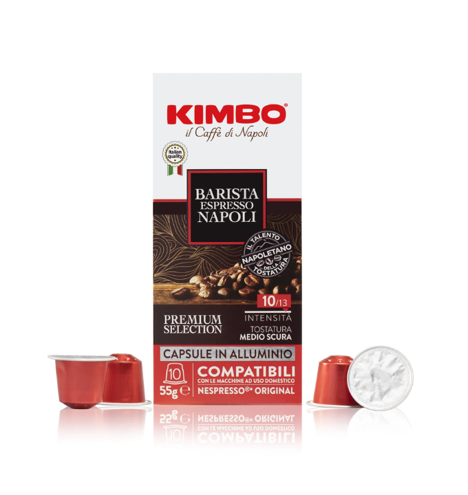 Kimbo Capsule Compatibili con Macchine Nespresso Original in Alluminio – Barista Espresso Napoli