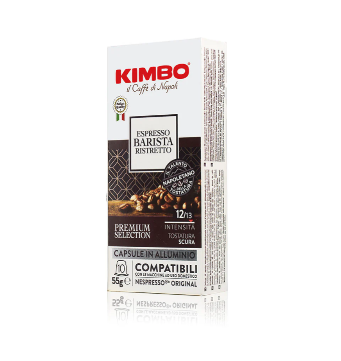 Kimbo Capsule Compatibili con Macchine Nespresso Original in Alluminio – Espresso Barista Ristretto