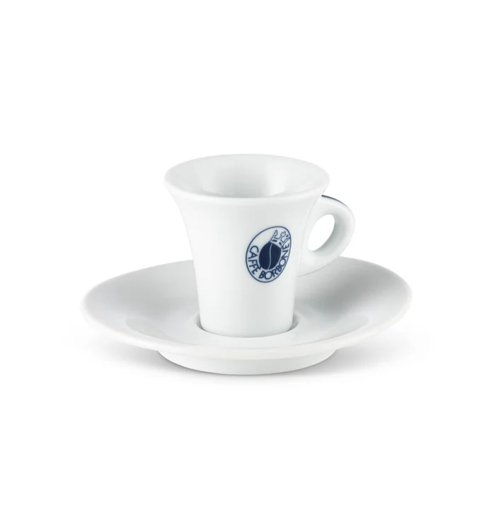 Borbone – Set di 6 Tazze da caffè con piattino