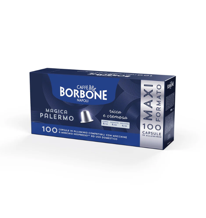 Borbone Capsule Compatibili Nespresso Alluminio – Miscela Magica Palermo