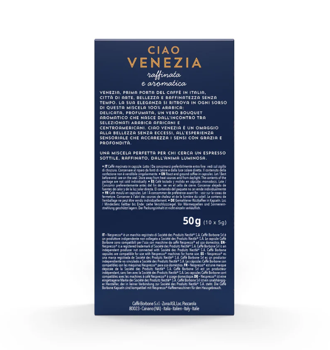 Borbone Capsule Compatibili Nespresso Alluminio – Miscela Ciao Venezia