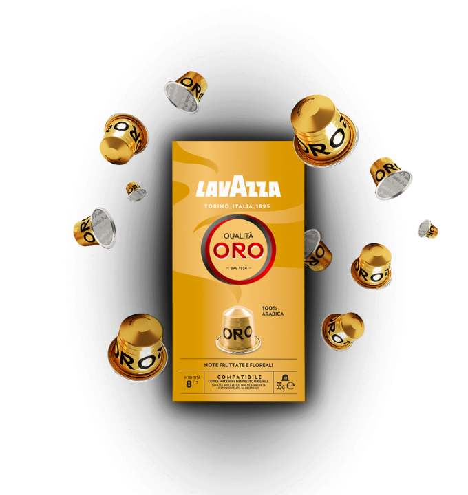 Lavazza Capsule Compatibili Nespresso Alluminio – Miscela Qualità Oro
