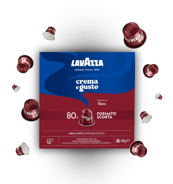 Lavazza Capsule Compatibili Nespresso Alluminio – Miscela Crema e Gusto Ricco