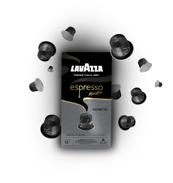 Lavazza Capsule Compatibili Nespresso Alluminio – Miscela Espresso Maestro Ristretto