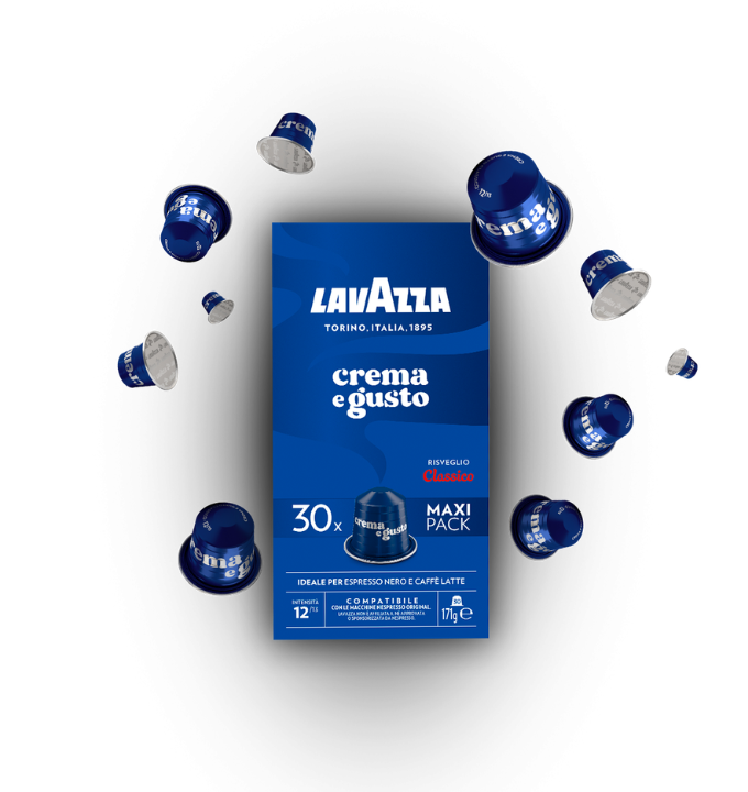 Lavazza Capsule Compatibili Nespresso Alluminio – Miscela Crema e Gusto Classico