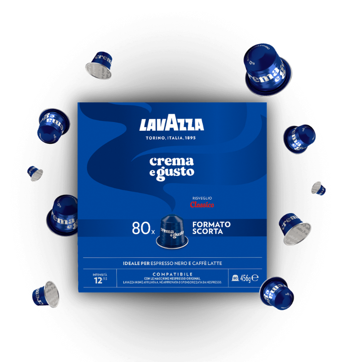 Lavazza Capsule Compatibili Nespresso Alluminio – Miscela Crema e Gusto Classico