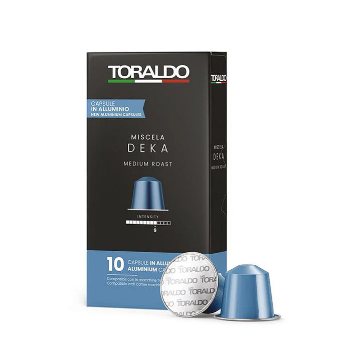 Caffè Toraldo Capsule Nespresso Deka Senza Caffeina (100 Capsule Alluminio)