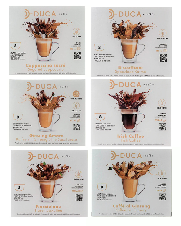Duca kit degustazione di Solubili misti 48 Capsule compatibili Dolce Gusto®