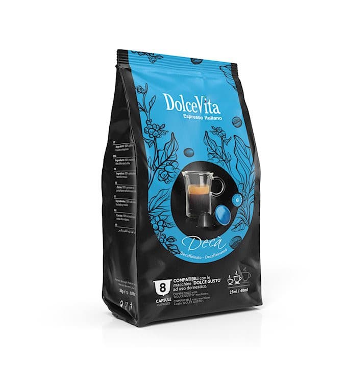 Scatola Dolce Vita compatibili Dolce Gusto ® DECAFFEINATO 80Pz