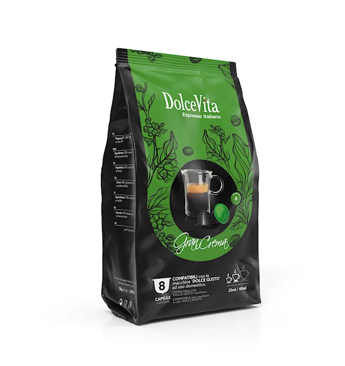Scatola Dolce Vita compatibili Dolce Gusto ® GRAN CREMA 80 Pz