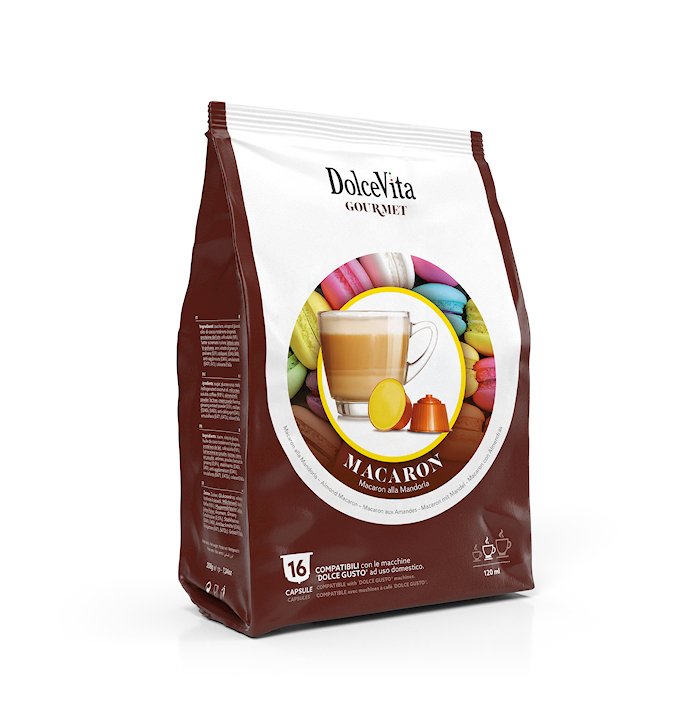 Scatola Dolce Vita Dolce Gusto®* MACARON ALLA MANDORLA 64pz..