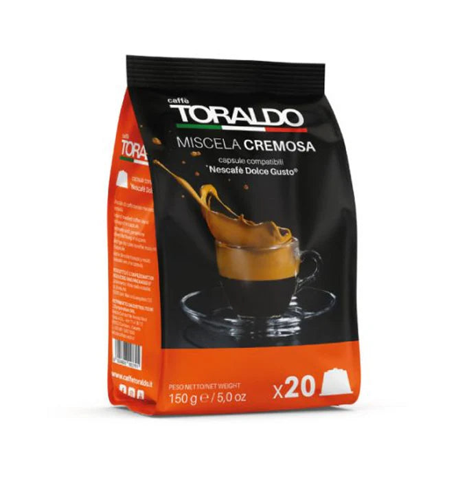 Toraldo Capsule Compatibili Nescafè Dolce Gusto* 100 Pz. - Miscela Cremosa