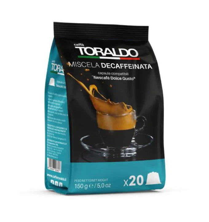 Toraldo Capsule Compatibili Nescafè Dolce Gusto* 100 Pz. - Miscela Decaffeinato