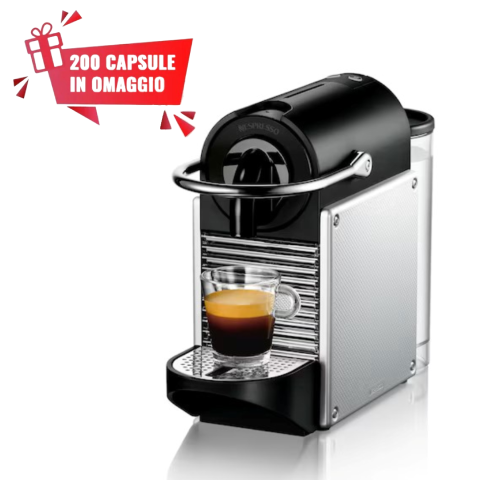 Macchina per caffè a capsule Krups Nespresso Pixie Silver