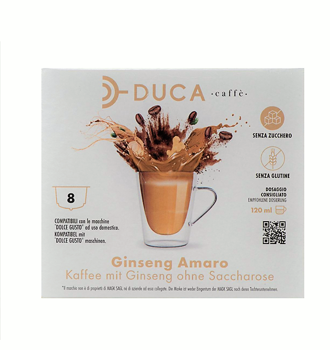 Capsule Duca Caffè compatibili Dolce Gusto ® GINSENG AMARO 8 pz.