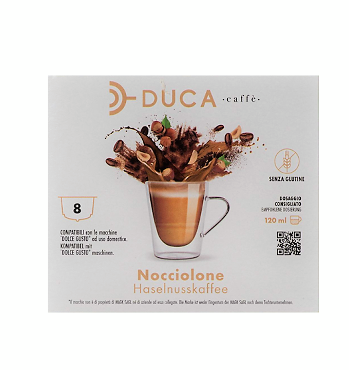 Capsule Duca Caffè compatibili Dolce Gusto ® NOCCIOLONE 8 pz.
