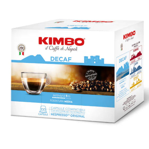 Kimbo Capsule Compatibili Nespresso®* Original - Le Meraviglie del Gusto Decaf 100PZ