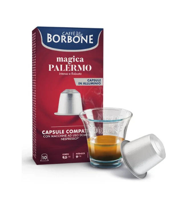 Caffè Borbone Capsula alluminio miscela Magica Palermo compatibili Nespresso® 100 pz.