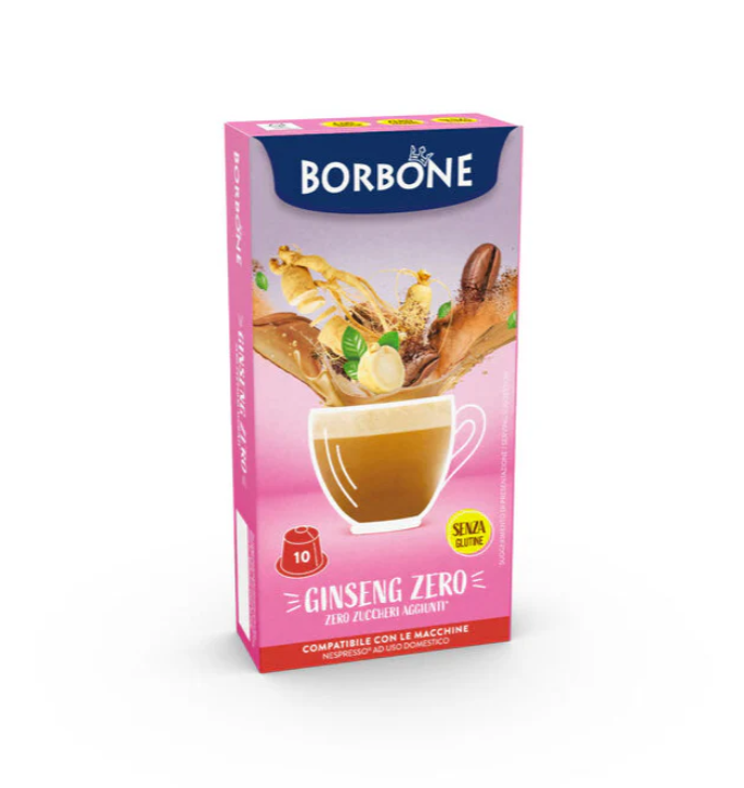 10 Capsule Borbone Per Bevanda Solubile GINSENG ZERO
