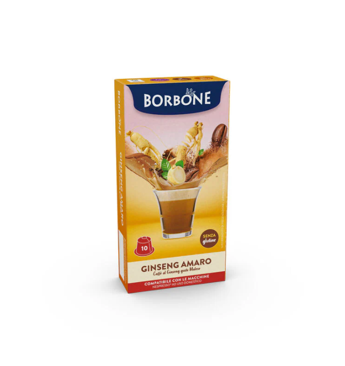 10 Capsule compatibile Nespresso®* Borbone Solubile GINSENG AMARO