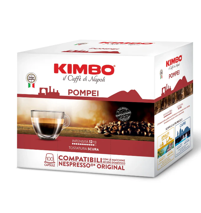 Kimbo Capsule Compatibili Nespresso®* Original - Le Meraviglie del Gusto Pompei 100PZ