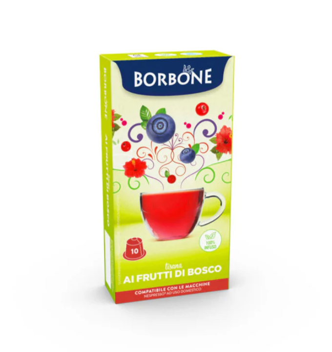 10 Capsule Borbone Per TISANA AI FRUTTI DI BOSCO
