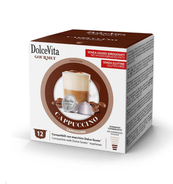 Scatola Dolce Vita compatibili Dolce Gusto ® CAPPUCCINO 12pz.